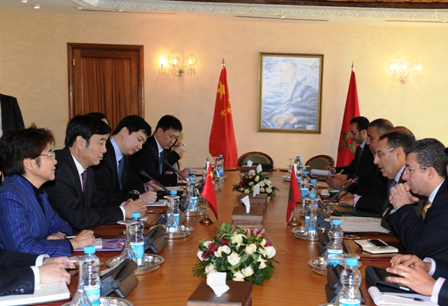 Entretiens de M. Amrani avec le Vice-Ministre des Affaires étrangères de la République populaire de Chine, Zhai Jun.