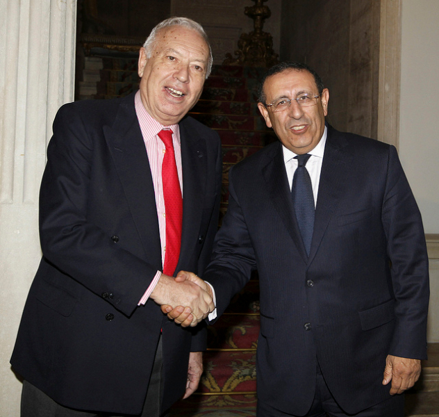 Monsieur Amrani avec M. josé manuel garcia Margallo