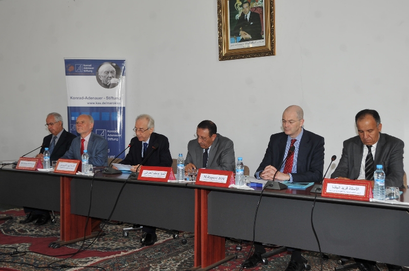 M.Amrani lors d’un séminaire scientifique sur « Maroc-Europe: La convergence réglementaire, acquis et limites ».