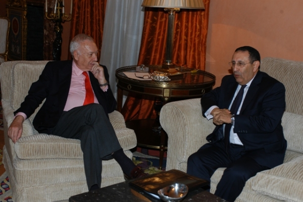 M. Amrani s\'entretient avec le Ministre espagnol des Affaires Etrangères, José Manuel García-Margallo.