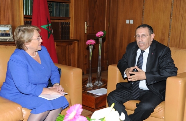 M. Amrani reçoit la Directrice Exécutive de l’ONU-Femmes, Michelle Bachelet.