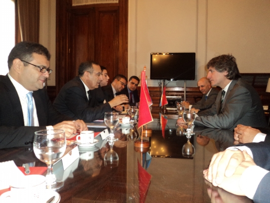 Entretien de M. Amrani avec le Vice-Président argentin, M. Amado Boudou.