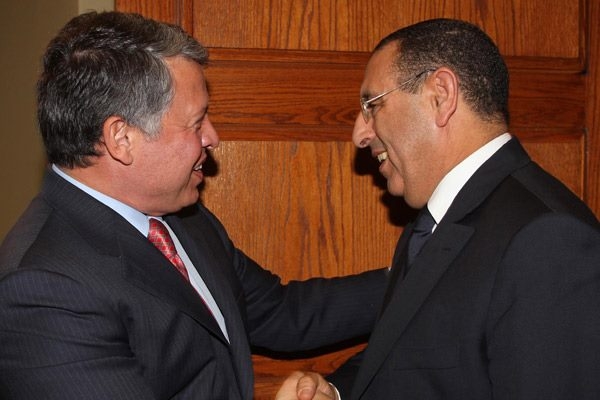 king Abdullah II of Jordan receives the UFM Secretary General