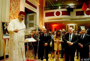 M.Youssef Amrani à l\'occasion  de la Fête du trône – ambassade du Maroc à Paris
